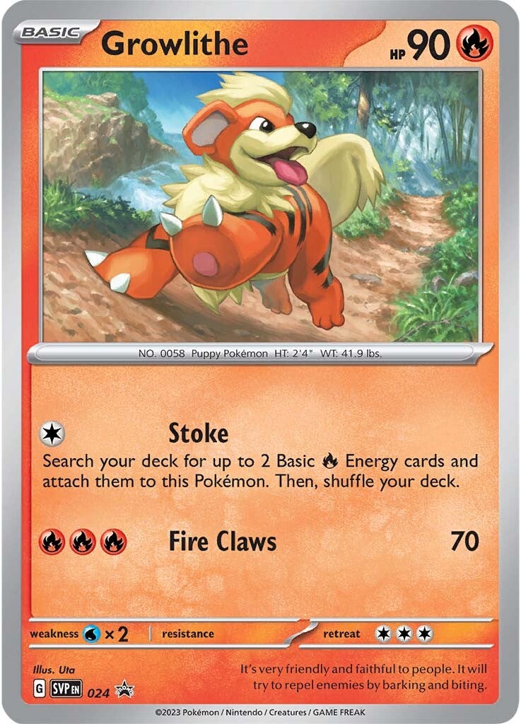 Growlithe (024) [Scarlet & Violet: Black Star Promos] | Eastridge Sports Cards & Games