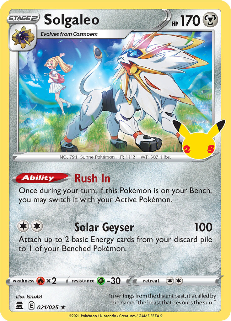 Solgaleo (021/025) [Celebrations: 25th Anniversary] | Eastridge Sports Cards & Games