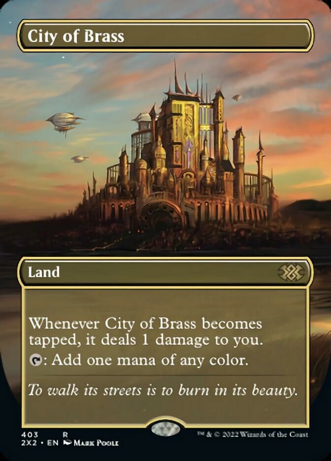 City of Brass (Borderless Alternate Art) [Double Masters 2022] | Eastridge Sports Cards & Games