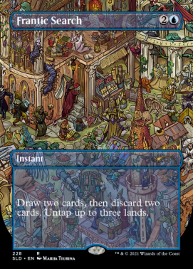Frantic Search (Borderless) [Secret Lair Drop Series] | Eastridge Sports Cards & Games