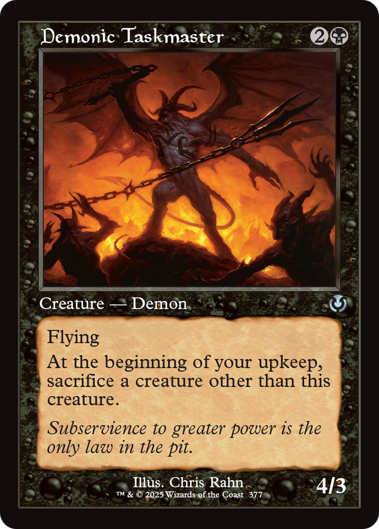 Demonic Taskmaster (Retro Frame) [Innistrad Remastered] | Eastridge Sports Cards & Games