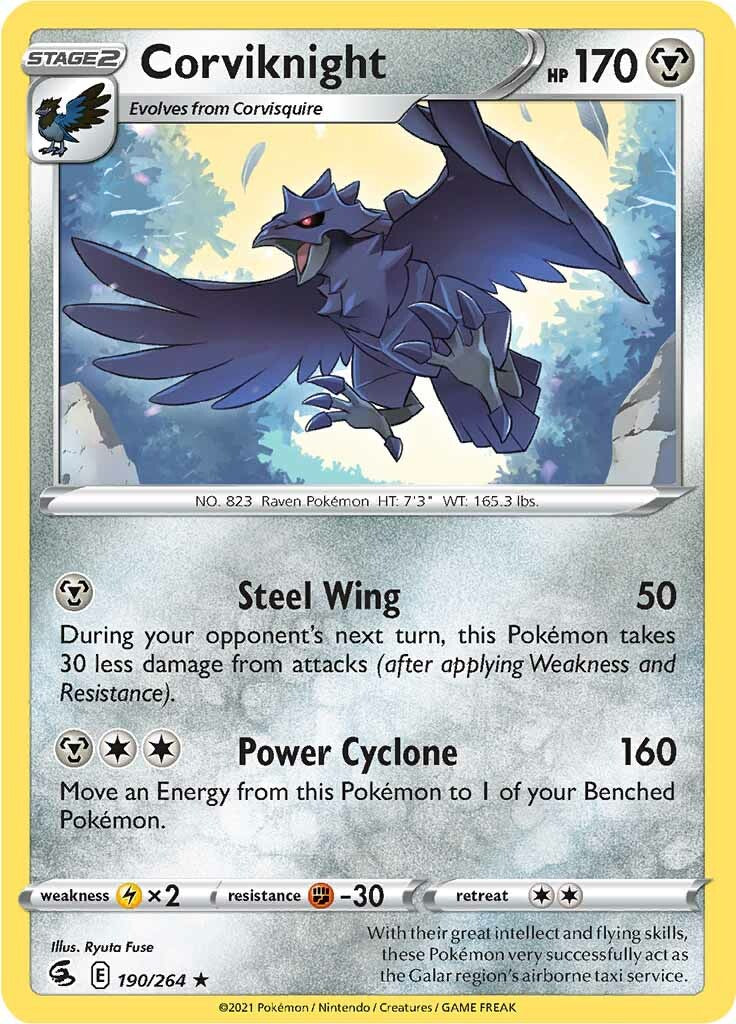 Corviknight (190/264) [Sword & Shield: Fusion Strike] | Eastridge Sports Cards & Games