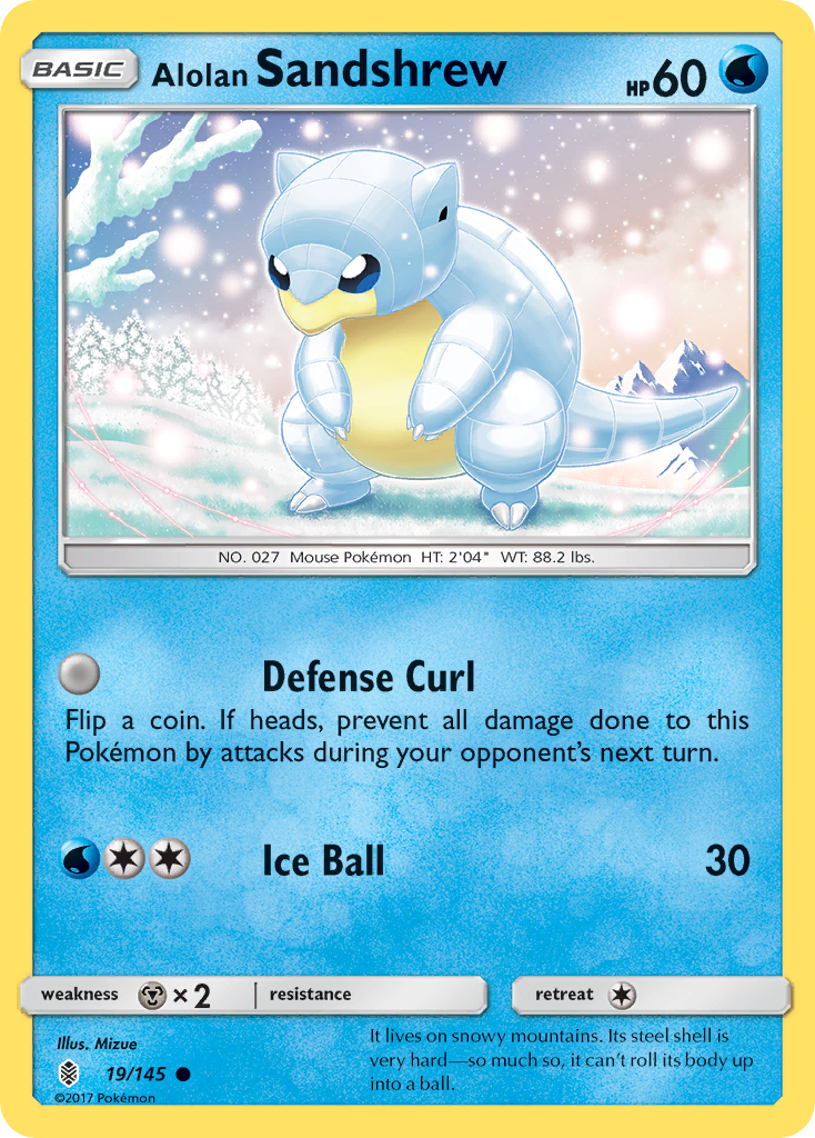 Alolan Sandshrew (19/145) [Sun & Moon: Guardians Rising] | Eastridge Sports Cards & Games