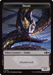 Snake // Myr Double-Sided Token [Tarkir: Dragonstorm Commander Tokens] | Eastridge Sports Cards & Games