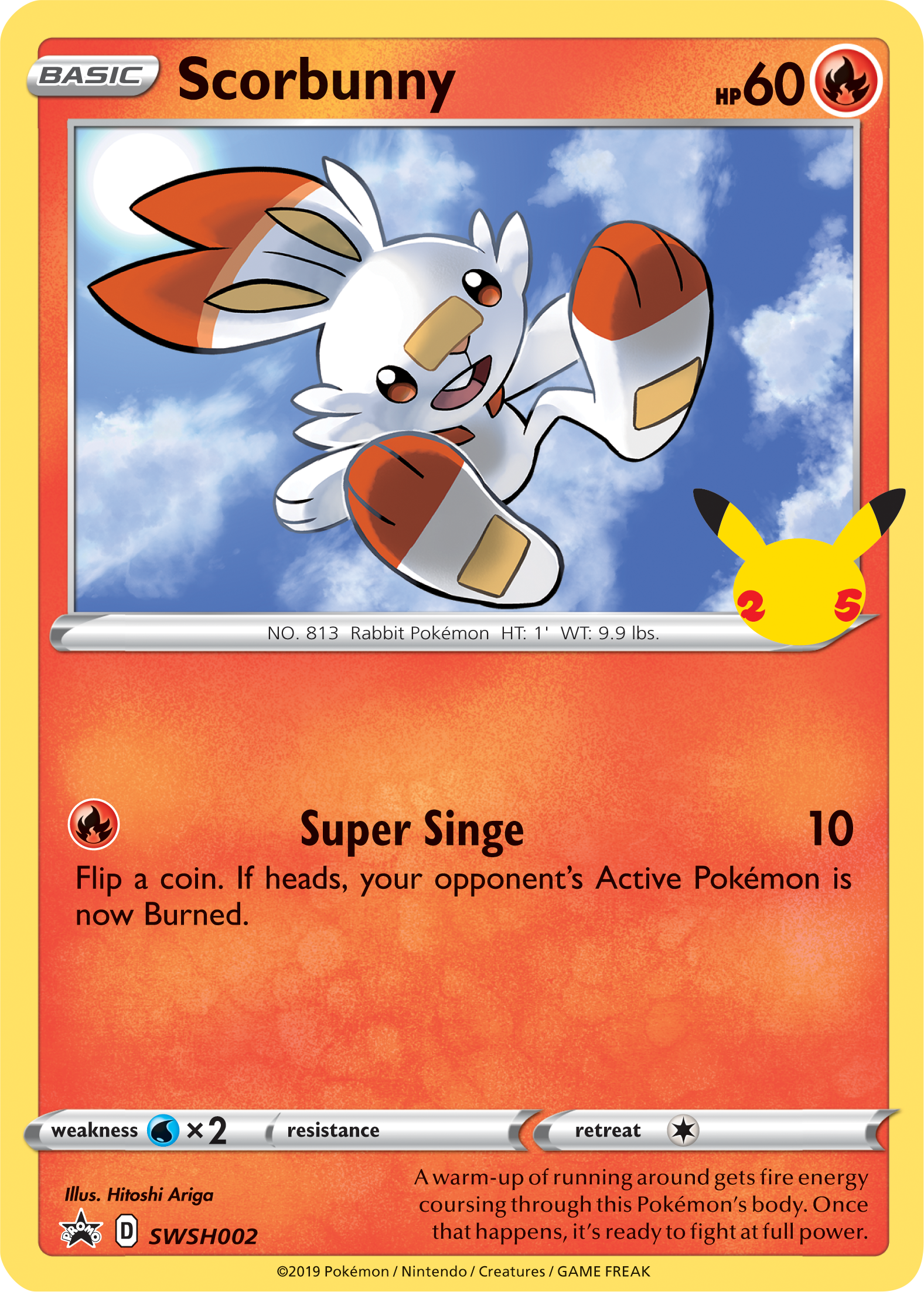 Scorbunny (SWSH002) (Jumbo Card) [First Partner Pack] | Eastridge Sports Cards & Games