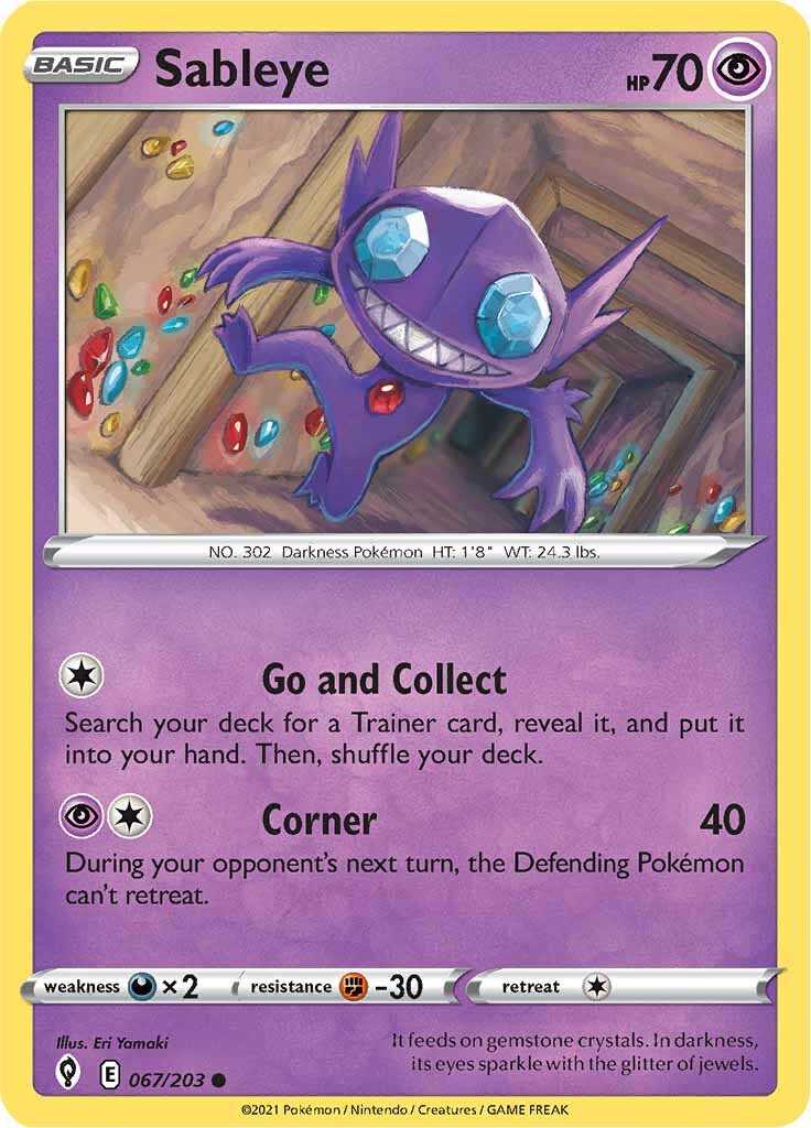 Sableye (067/203) [Sword & Shield: Evolving Skies] | Eastridge Sports Cards & Games