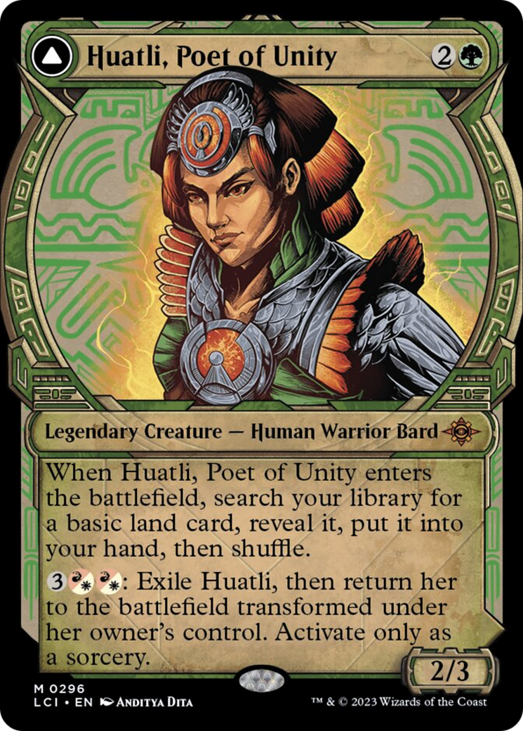 Huatli, Poet of Unity // Roar of the Fifth People (Showcase) [The Lost Caverns of Ixalan] | Eastridge Sports Cards & Games