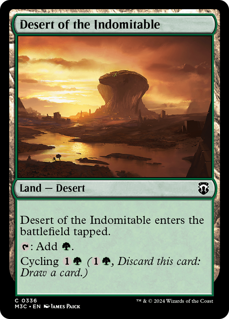 Desert of the Indomitable (Ripple Foil) [Modern Horizons 3 Commander] | Eastridge Sports Cards & Games