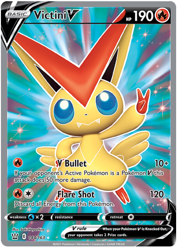 Victini V (144/163) [Sword & Shield: Battle Styles] | Eastridge Sports Cards & Games