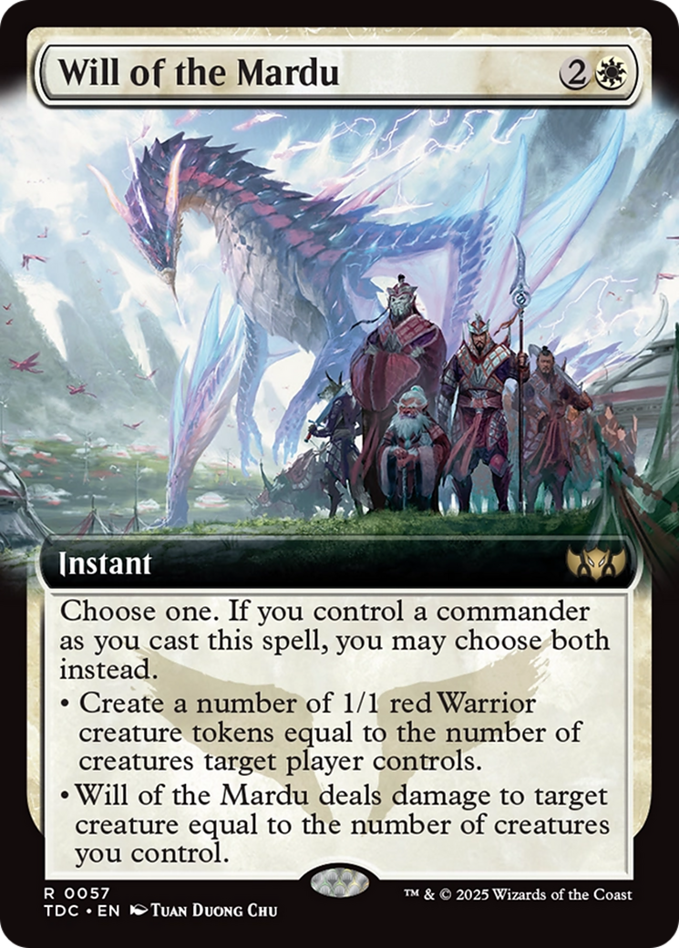 Will of the Mardu (Extended Art) [Tarkir: Dragonstorm Commander] | Eastridge Sports Cards & Games