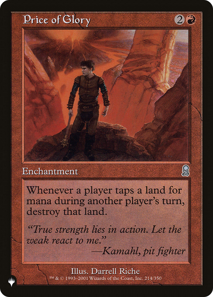 Price of Glory [The List] | Eastridge Sports Cards & Games
