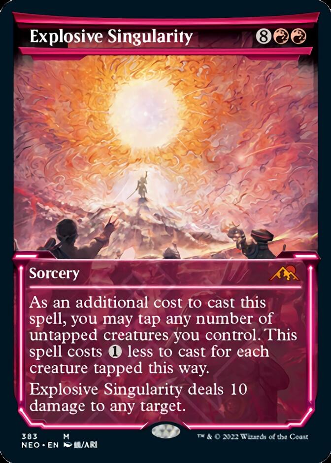 Explosive Singularity (Showcase Soft Glow) [Kamigawa: Neon Dynasty] | Eastridge Sports Cards & Games