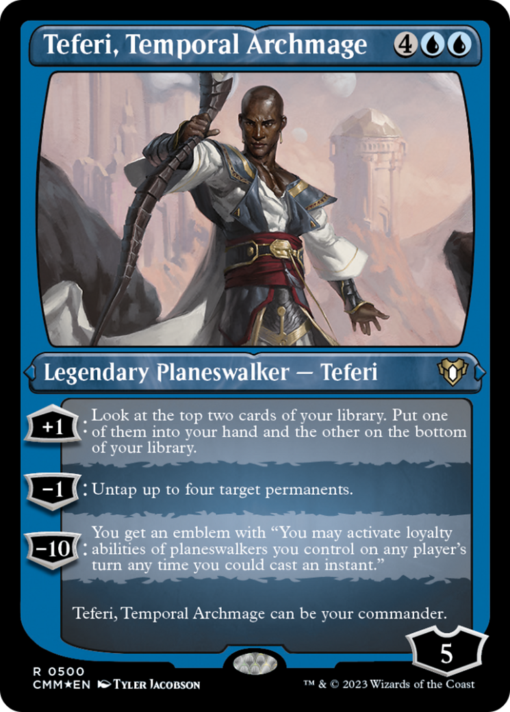 Teferi, Temporal Archmage (Foil Etched) [Commander Masters] | Eastridge Sports Cards & Games