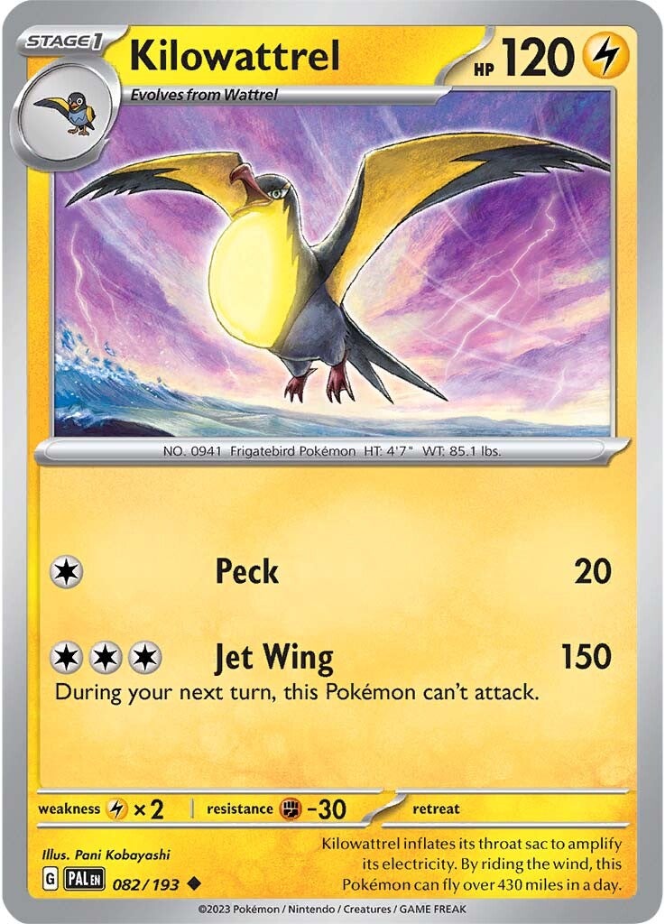 Kilowattrel (082/193) [Scarlet & Violet: Paldea Evolved] | Eastridge Sports Cards & Games