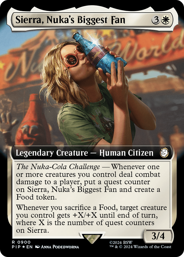 Sierra, Nuka's Biggest Fan (Extended Art) (Surge Foil) [Fallout] | Eastridge Sports Cards & Games