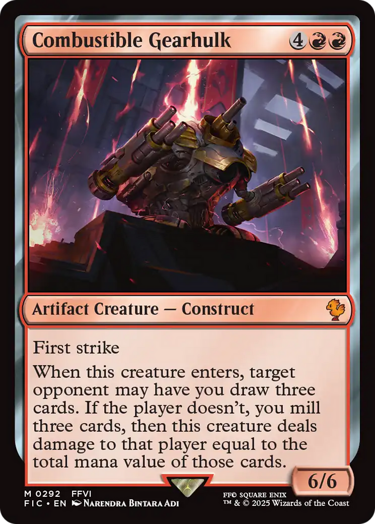 Combustible Gearhulk [FINAL FANTASY Commander] | Eastridge Sports Cards & Games