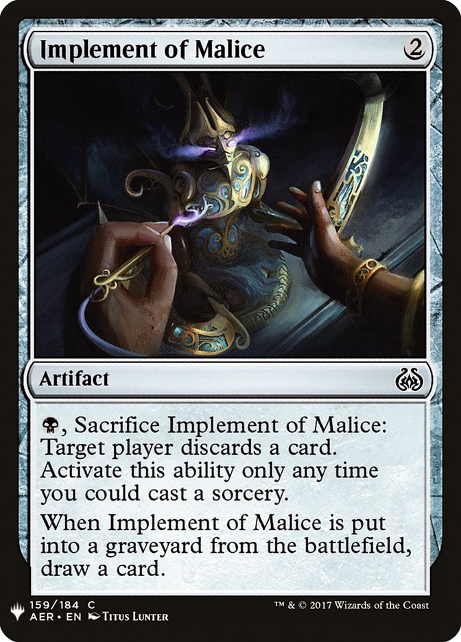 Implement of Malice [Mystery Booster] | Eastridge Sports Cards & Games