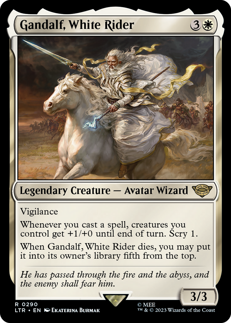 Gandalf, White Rider [The Lord of the Rings: Tales of Middle-Earth] | Eastridge Sports Cards & Games