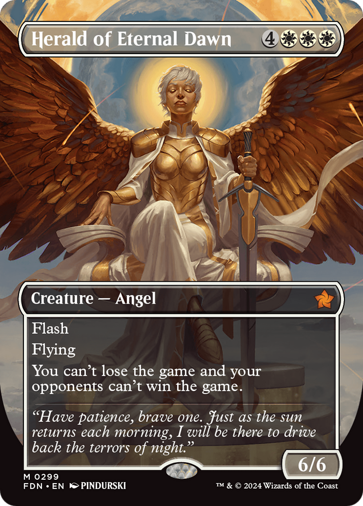 Herald of Eternal Dawn (Borderless) [Foundations] | Eastridge Sports Cards & Games