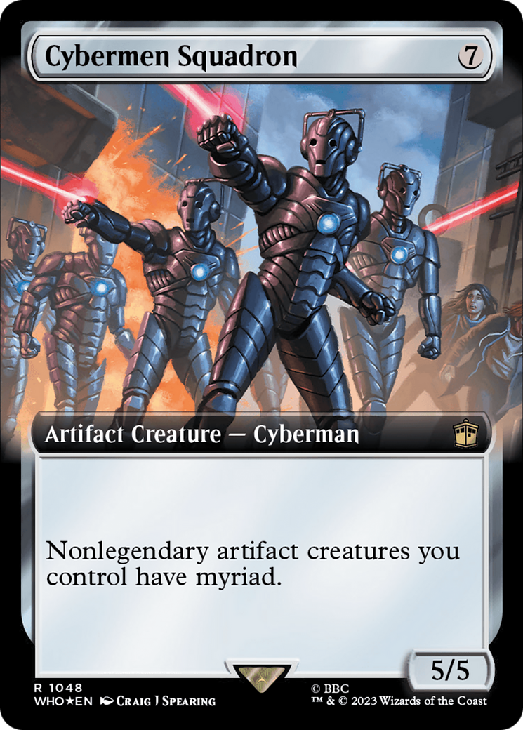 Cybermen Squadron (Extended Art) (Surge Foil) [Doctor Who] | Eastridge Sports Cards & Games