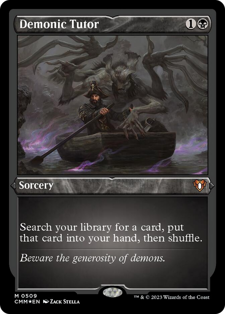 Demonic Tutor (Foil Etched) [Commander Masters] | Eastridge Sports Cards & Games