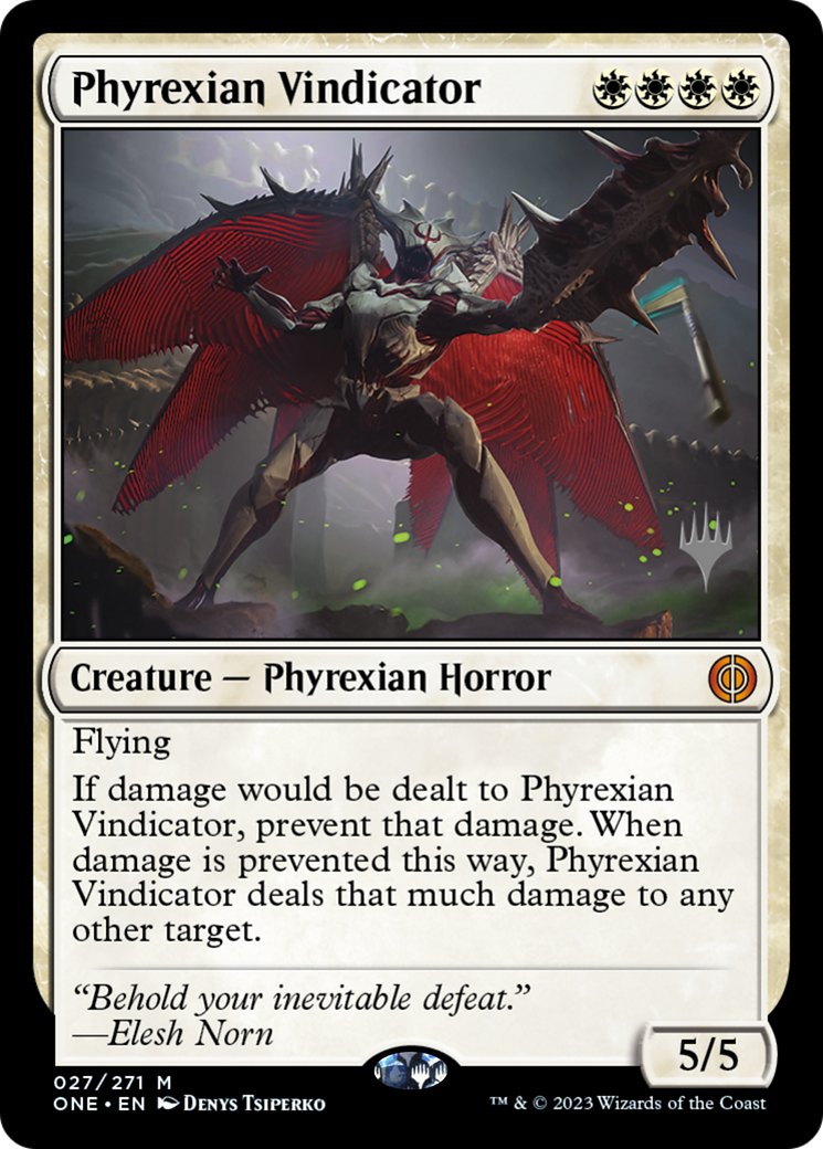 Phyrexian Vindicator (Promo Pack) [Phyrexia: All Will Be One Promos] | Eastridge Sports Cards & Games