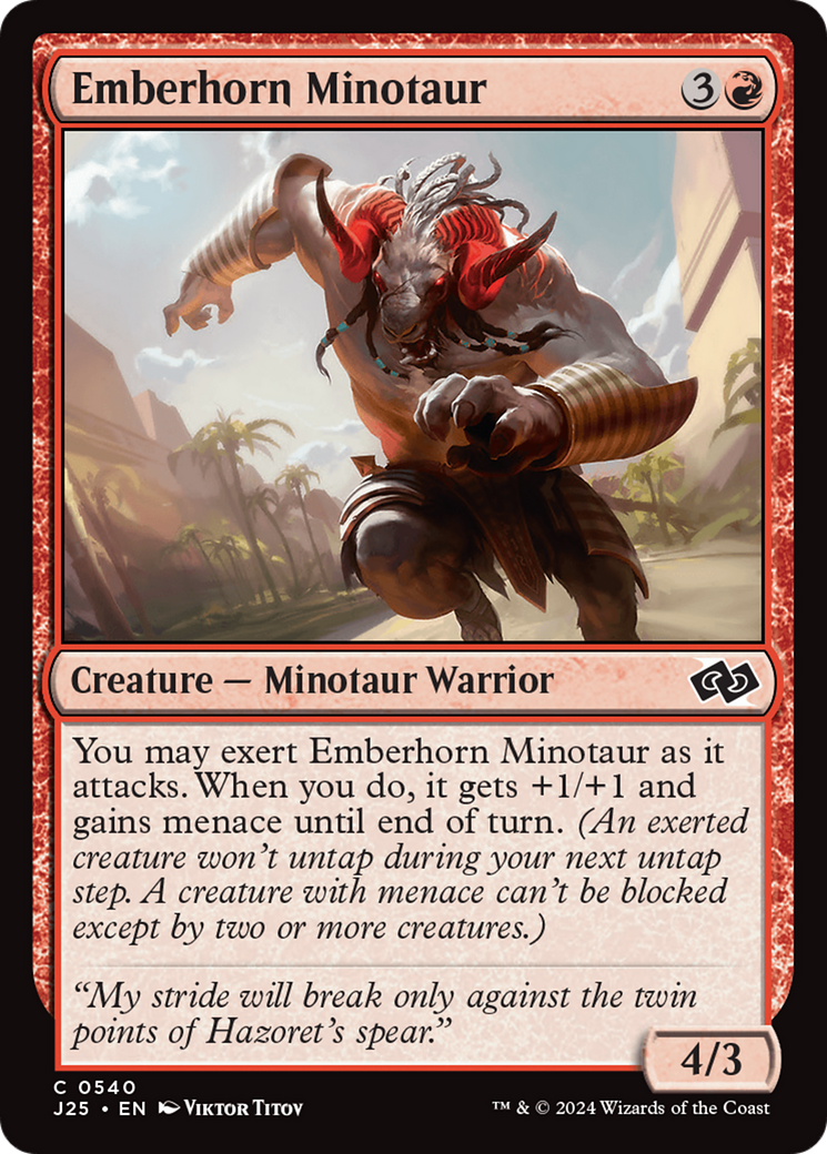 Emberhorn Minotaur [Foundations Jumpstart] | Eastridge Sports Cards & Games