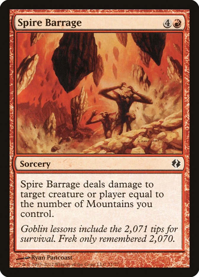 Spire Barrage [Duel Decks: Venser vs. Koth] | Eastridge Sports Cards & Games