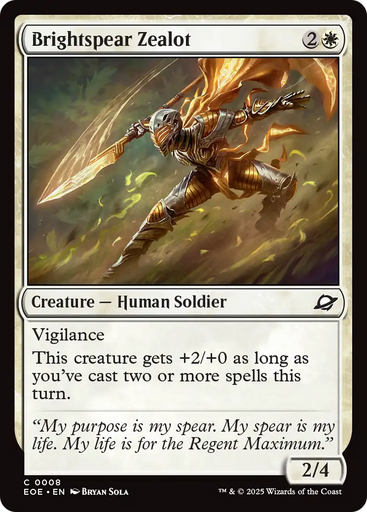 Brightspear Zealot [Edge of Eternities] | Eastridge Sports Cards & Games