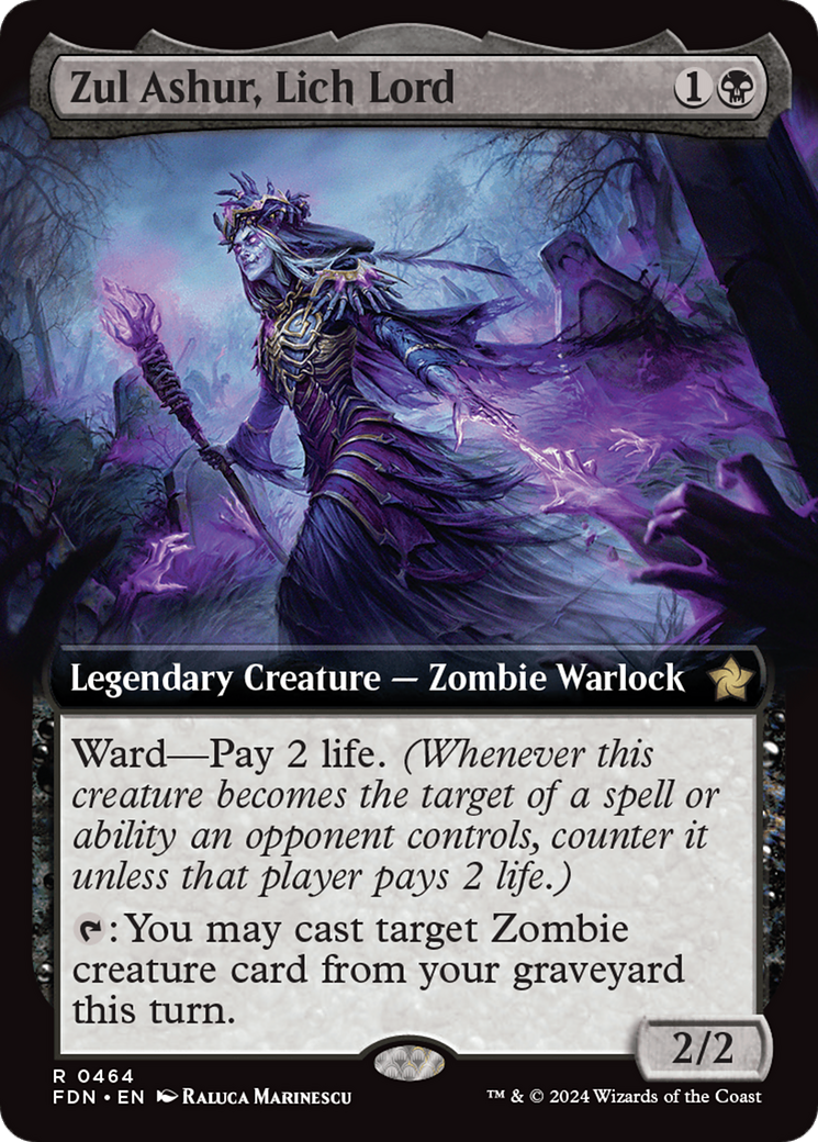 Zul Ashur, Lich Lord (Extended Art) [Foundations] | Eastridge Sports Cards & Games