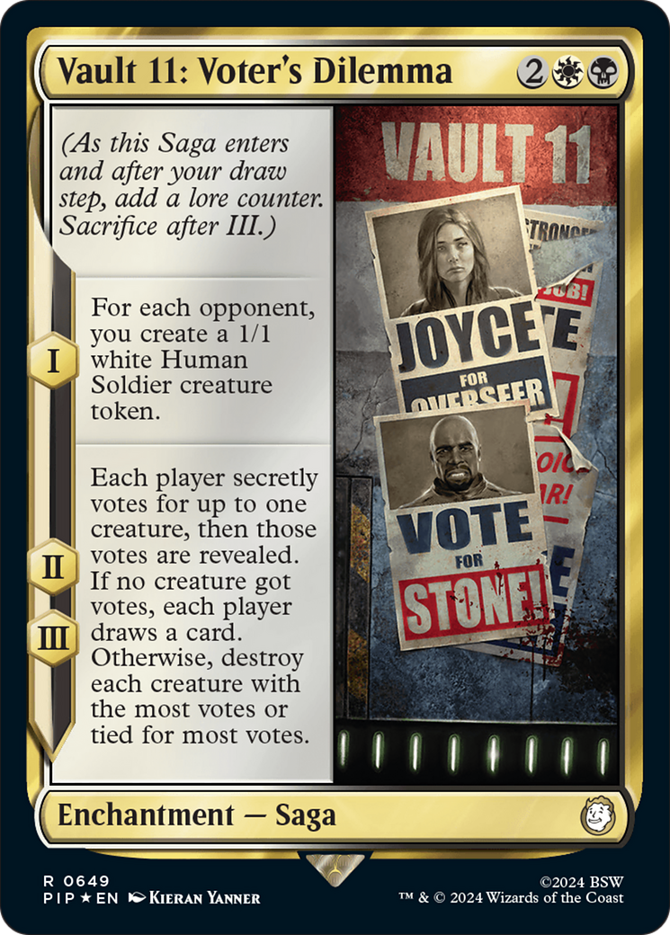 Vault 11: Voter's Dilemna (Surge Foil) [Fallout] | Eastridge Sports Cards & Games