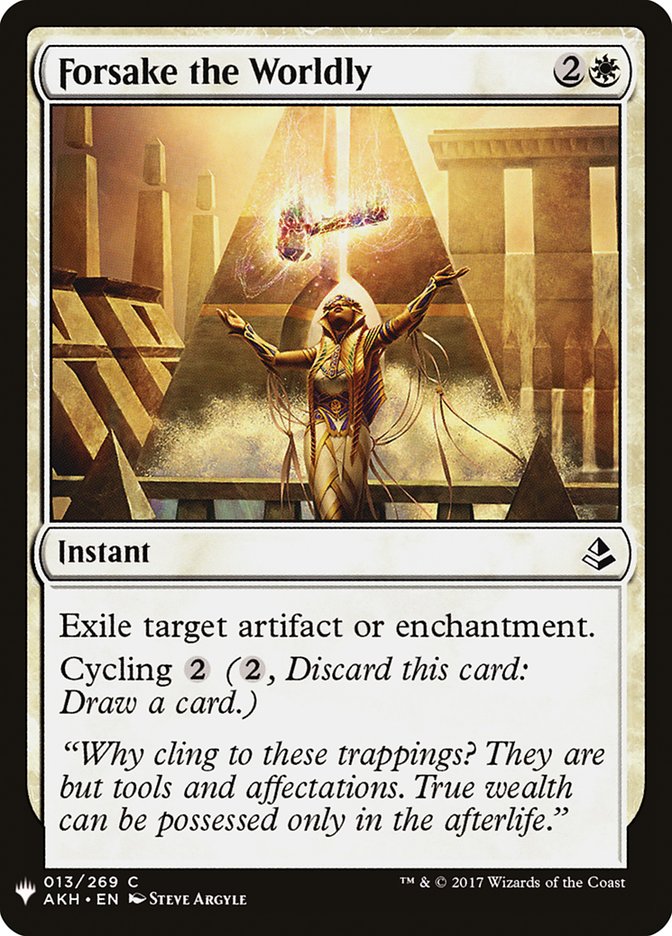 Forsake the Worldly [Mystery Booster] | Eastridge Sports Cards & Games