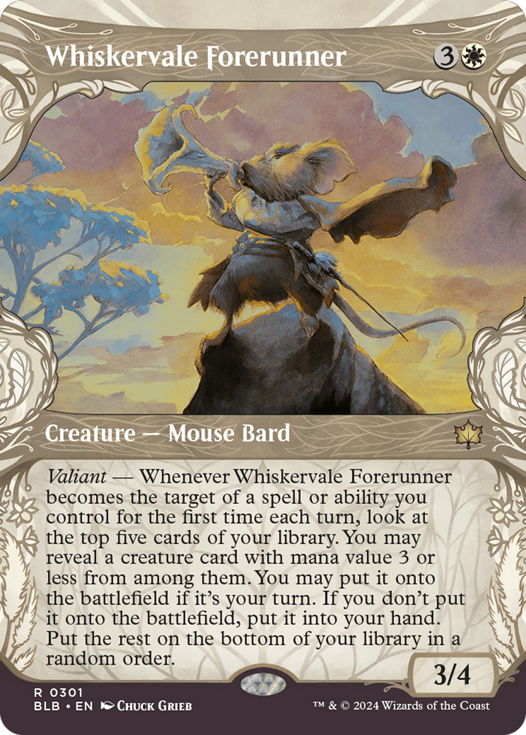 Whiskervale Forerunner (Showcase) [Bloomburrow] | Eastridge Sports Cards & Games