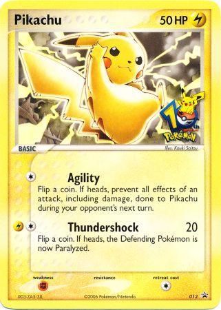 Pikachu (012) (10th Anniversary Promo) [Miscellaneous Cards] | Eastridge Sports Cards & Games