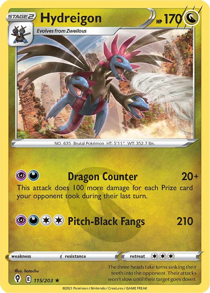 Hydreigon (115/203) [Sword & Shield: Evolving Skies] | Eastridge Sports Cards & Games