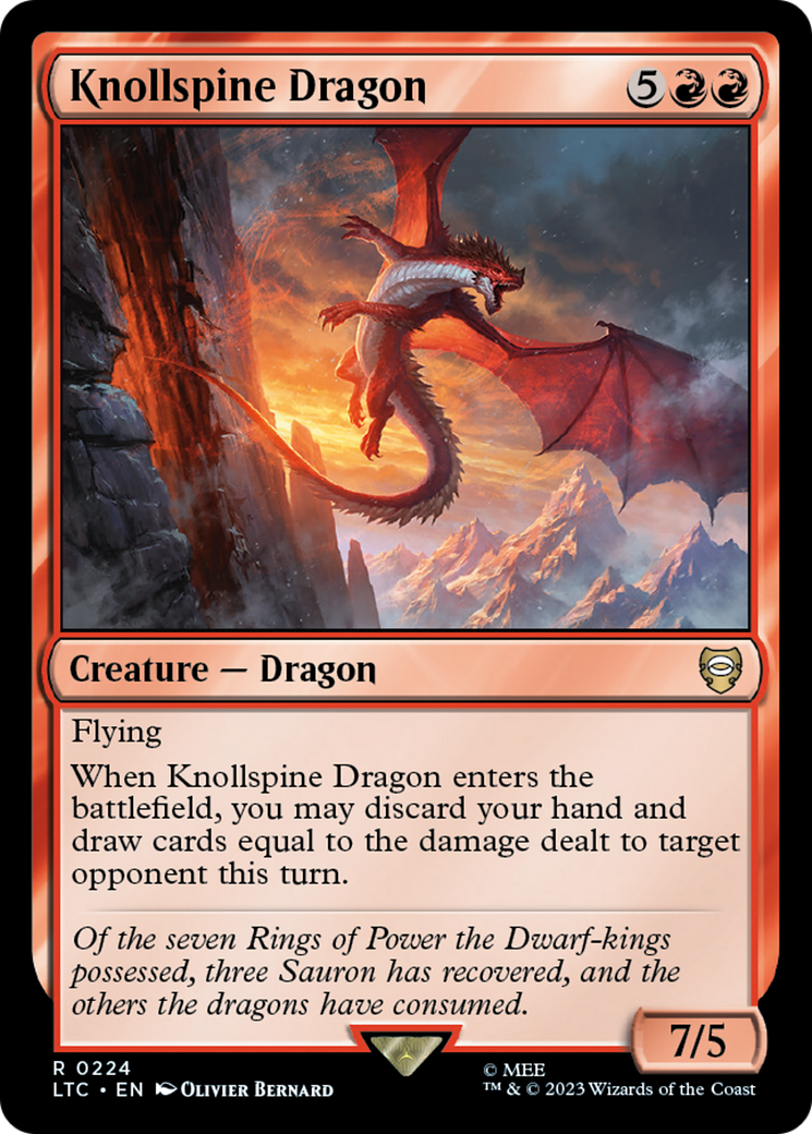 Knollspine Dragon [The Lord of the Rings: Tales of Middle-Earth Commander] | Eastridge Sports Cards & Games