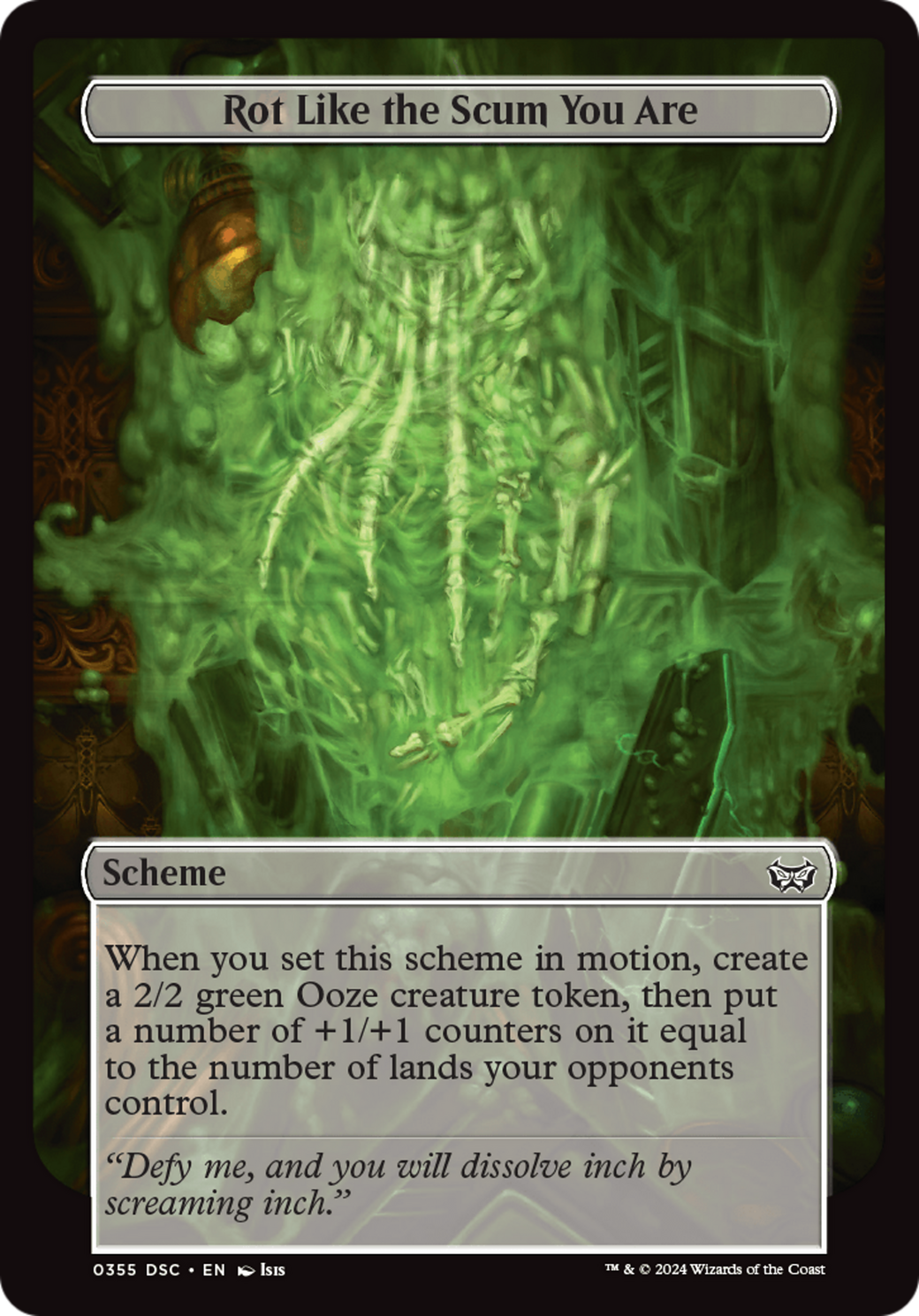 Rot Like the Scum You Are (Full Art) [Duskmourn: Archenemy] | Eastridge Sports Cards & Games