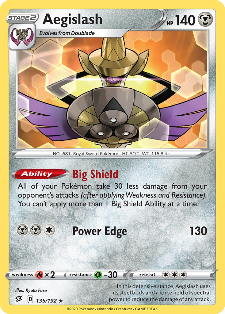 Aegislash (135/192) [Sword & Shield: Rebel Clash] | Eastridge Sports Cards & Games