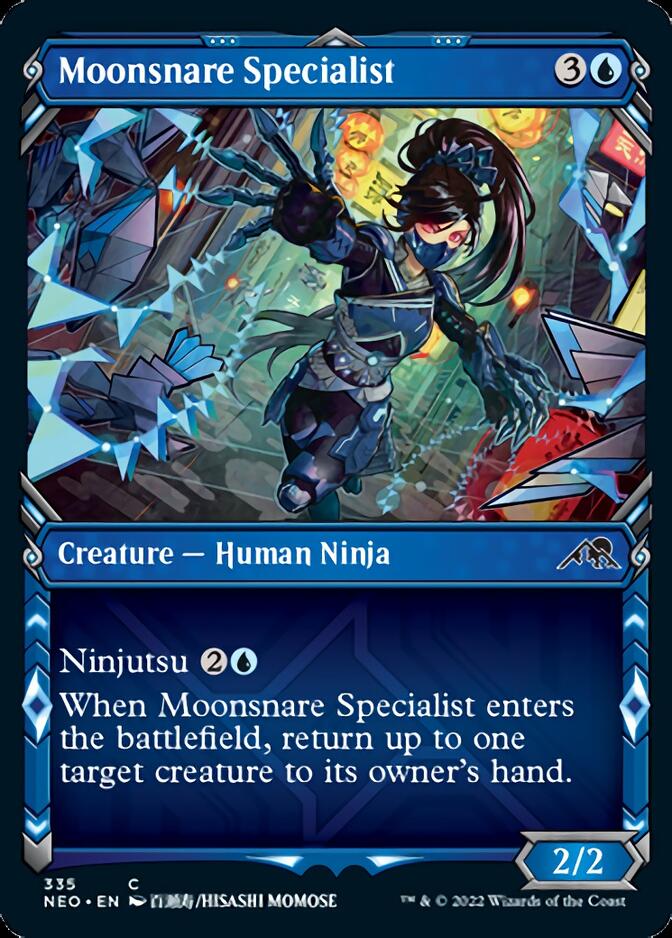 Moonsnare Specialist (Showcase Ninja) [Kamigawa: Neon Dynasty] | Eastridge Sports Cards & Games