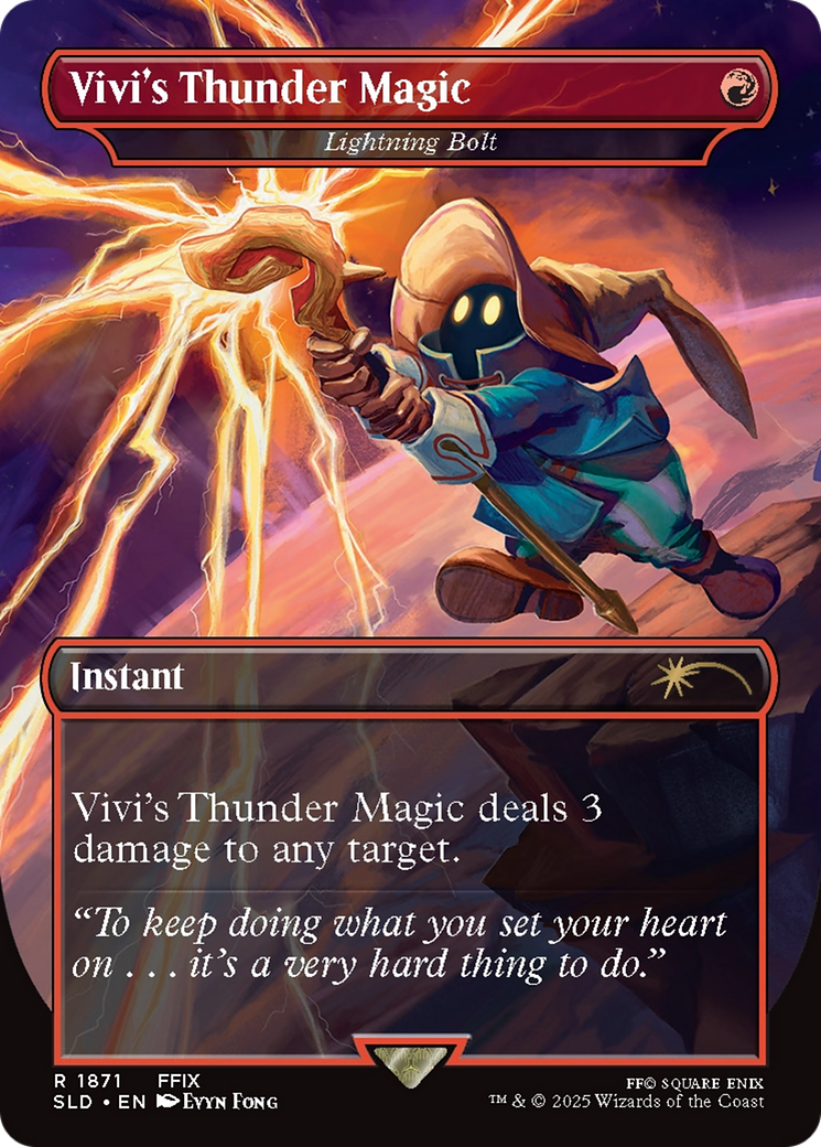 Vivi's Thunder Magic - Lightning Bolt [Secret Lair Drop Series] | Eastridge Sports Cards & Games