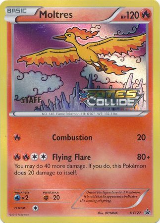 Moltres (XY127) (Staff) [XY: Black Star Promos] | Eastridge Sports Cards & Games