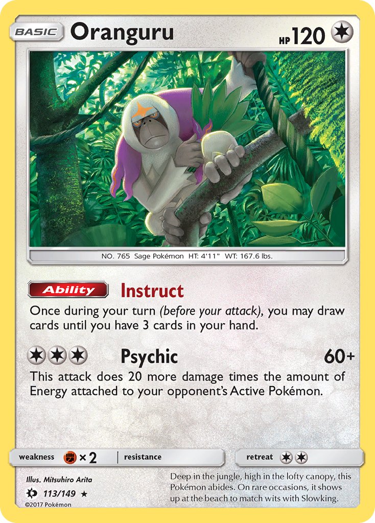 Oranguru (113/149) (Theme Deck Exclusive) [Sun & Moon: Base Set] | Eastridge Sports Cards & Games