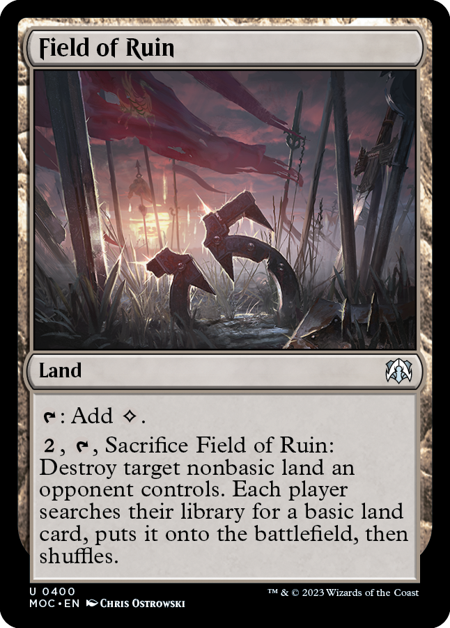 Field of Ruin [March of the Machine Commander] | Eastridge Sports Cards & Games