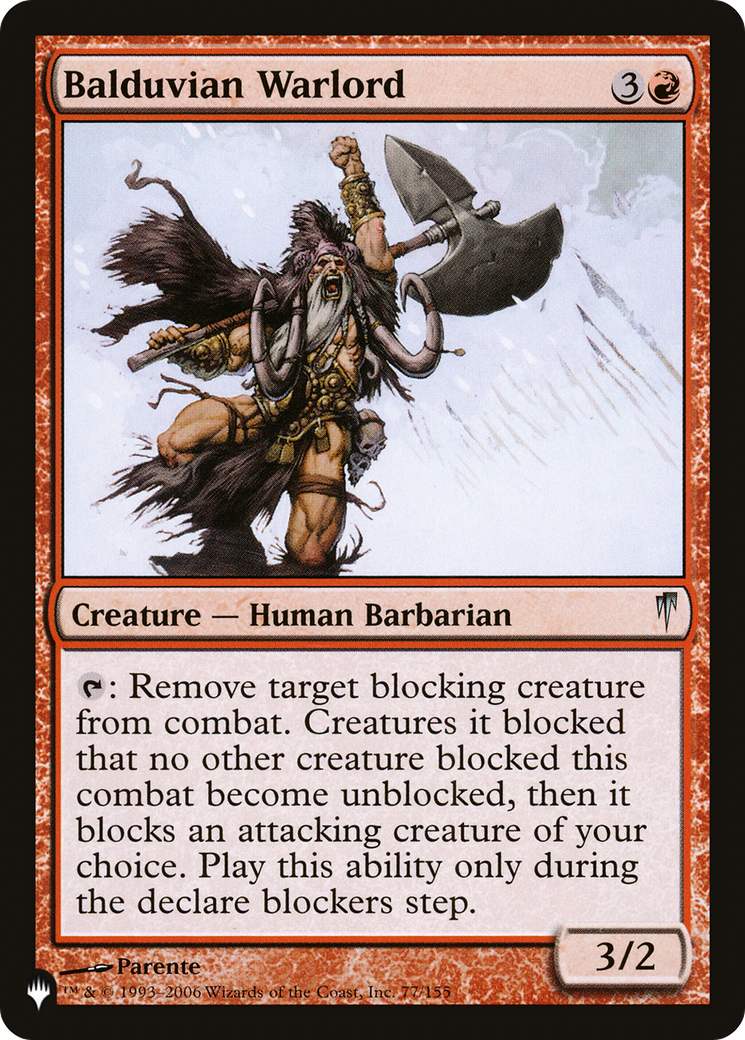 Balduvian Warlord [The List] | Eastridge Sports Cards & Games