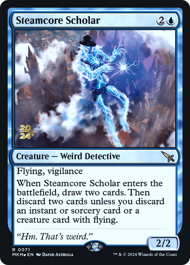 Steamcore Scholar [Murders at Karlov Manor Prerelease Promos] | Eastridge Sports Cards & Games