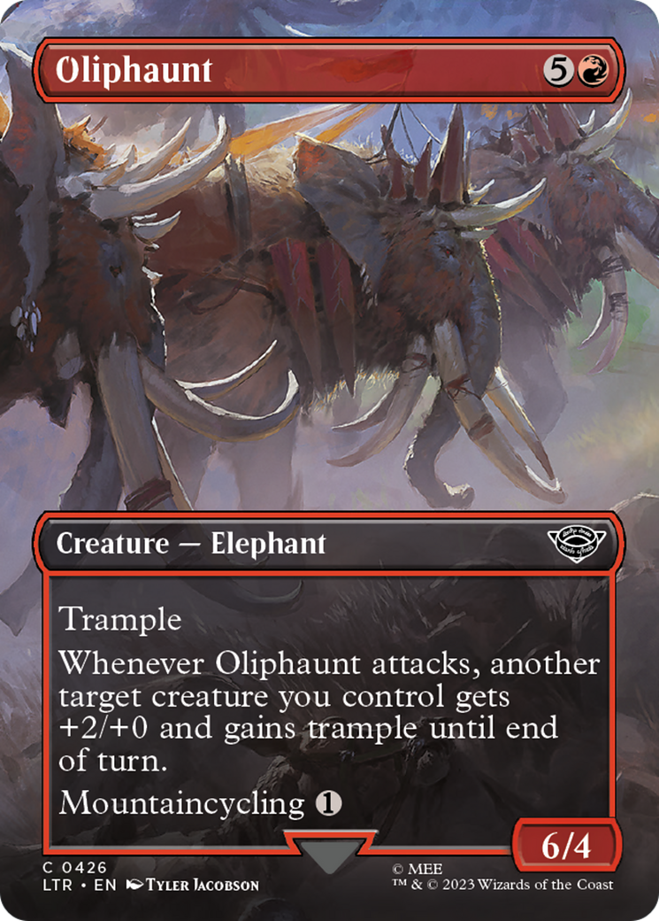 Oliphaunt (Borderless Alternate Art) [The Lord of the Rings: Tales of Middle-Earth] | Eastridge Sports Cards & Games