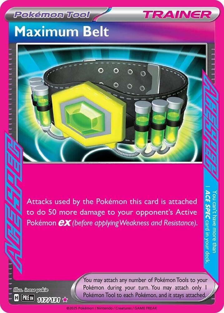 Maximum Belt (117/131) [Scarlet & Violet: Prismatic Evolutions] | Eastridge Sports Cards & Games