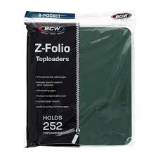 BCW Toploader Z-Folio 9-Pocket Zip Album - Green | Eastridge Sports Cards & Games