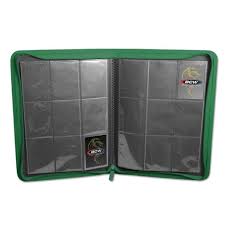 BCW Toploader Z-Folio 9-Pocket Zip Album - Green | Eastridge Sports Cards & Games