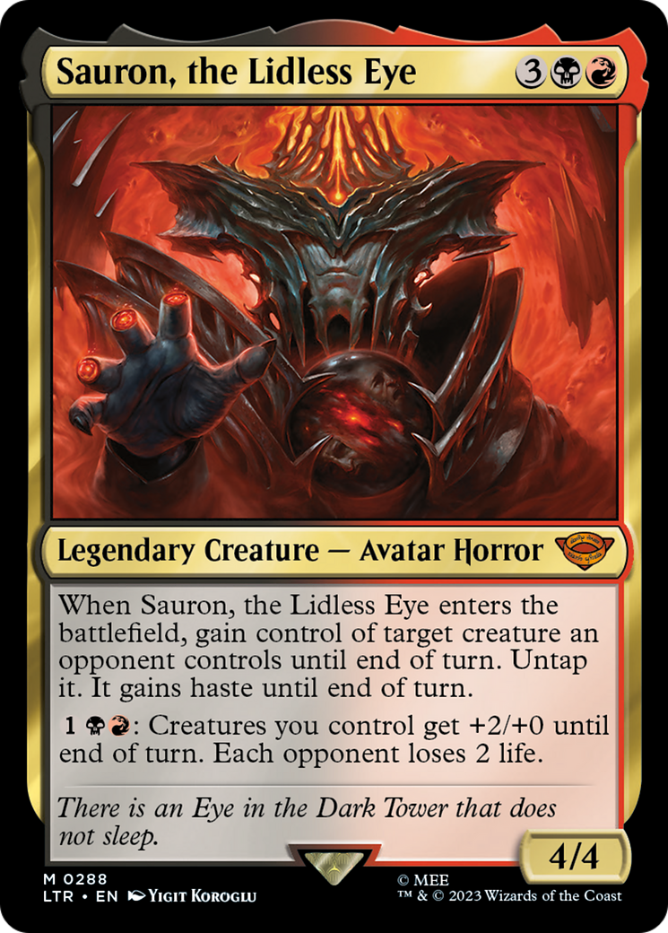Sauron, the Lidless Eye [The Lord of the Rings: Tales of Middle-Earth] | Eastridge Sports Cards & Games